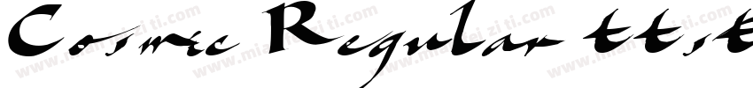 Cosmic Regular ttstd字体转换